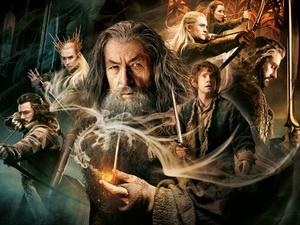 Hobbit 2, Bow, Swords, Characters