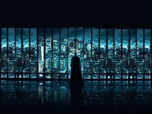 Window, Town, Batman, panorama