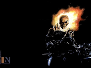 background, form, Motorbike, Black, Ghost Rider