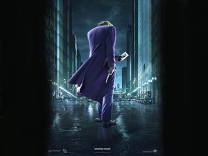 Batman Dark Knight, Card, knife, JOKER