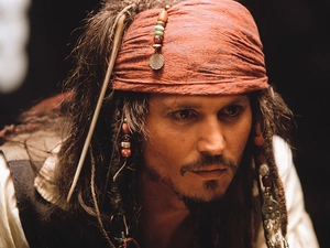 Piraci Z Karaibów, chaplet, shawl, Johnny Depp