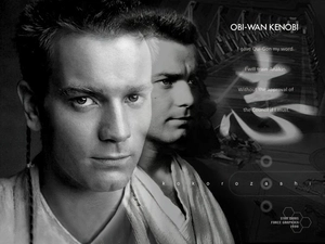 Ewan McGregor, face, Chinese, Star Wars, Sign