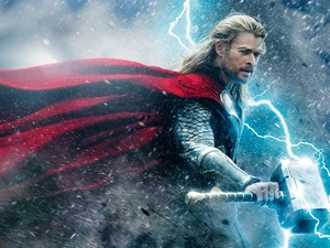 Thor, Chris Hemsworth, lightning, The Dark World