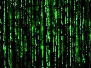 Matrix, green ones, lines, background