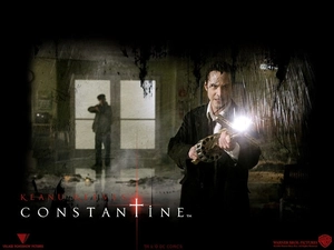 Constantine, Gun, Window, Keanu Reeves