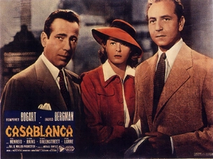 Casablanca, Ingrid Bergman, Humphrey Bogart, Paul Henreid
