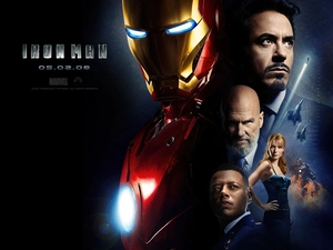 Jeff Bridges, Gwyneth Paltrow, Robert Downey Jr, Terrence Howard, Iron Man