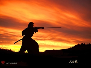katana, west, sun