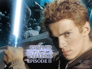 Star Wars, ruins, laser, Hayden Christensen