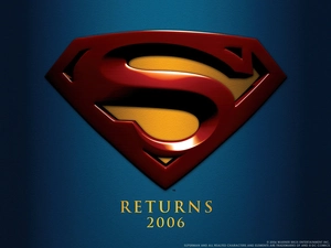 background, Superman Returns, logo