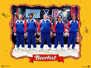 Beerfest, tracksuits, flag, men