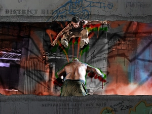 jumped, District B13, men