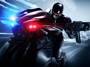Robocop, hero, Motorbike, movie