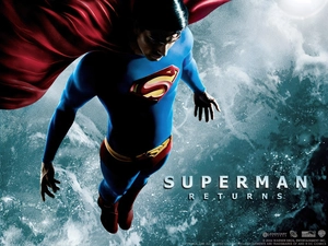 Superman Returns, flies, Sky, Brandon Routh