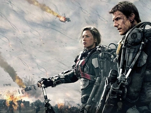 On the Edge of Tomorrow, Emily Blunt, soldiers, movie, Tom Cruise, Characters, Weapons