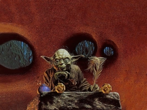 Star Wars, sitting, pen, alien