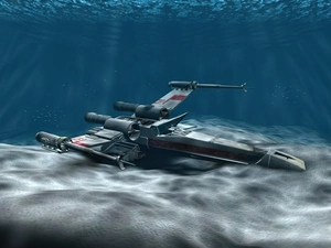 Star Wars, wreck, bottom, plane