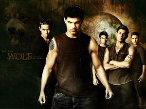 wolves, twilight, warehouse