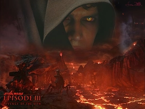 Eyes, volcano, face, Yellow, Star Wars