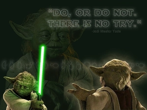 subtitles, laser, master Yoda, ears, Star Wars