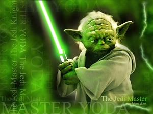 laser, subtitles, Green, Yoda, Star Wars