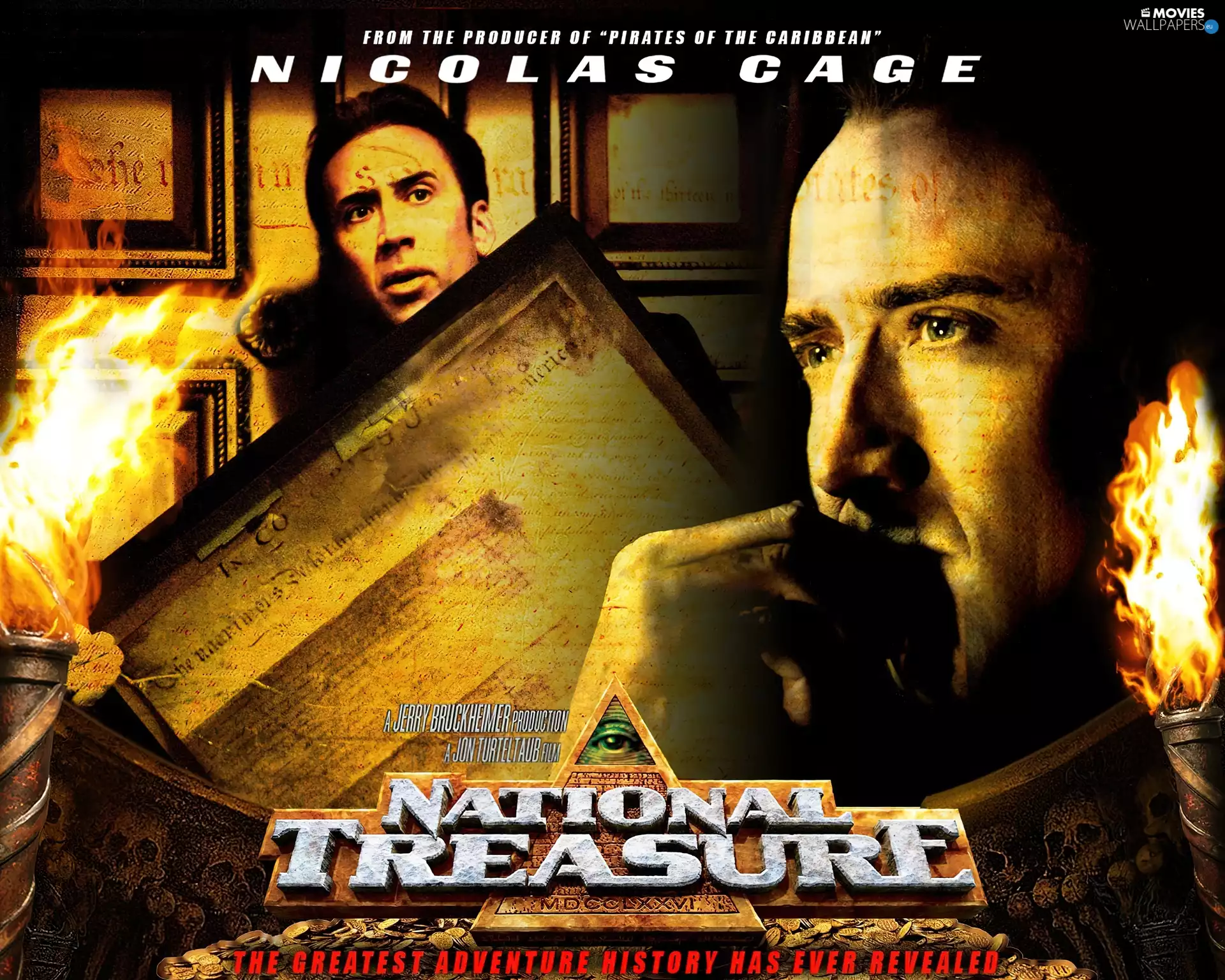 old, writing, Nicolas Cage, Paintings, National Treasure 1