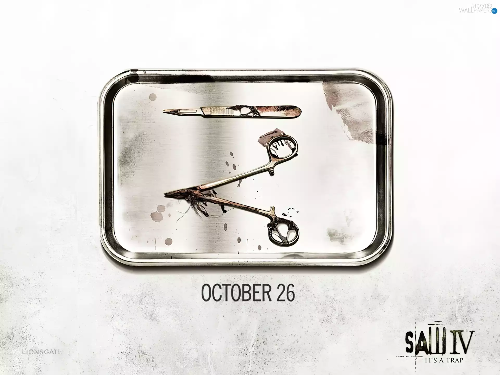 saw 4, scissors, blood, scalpel