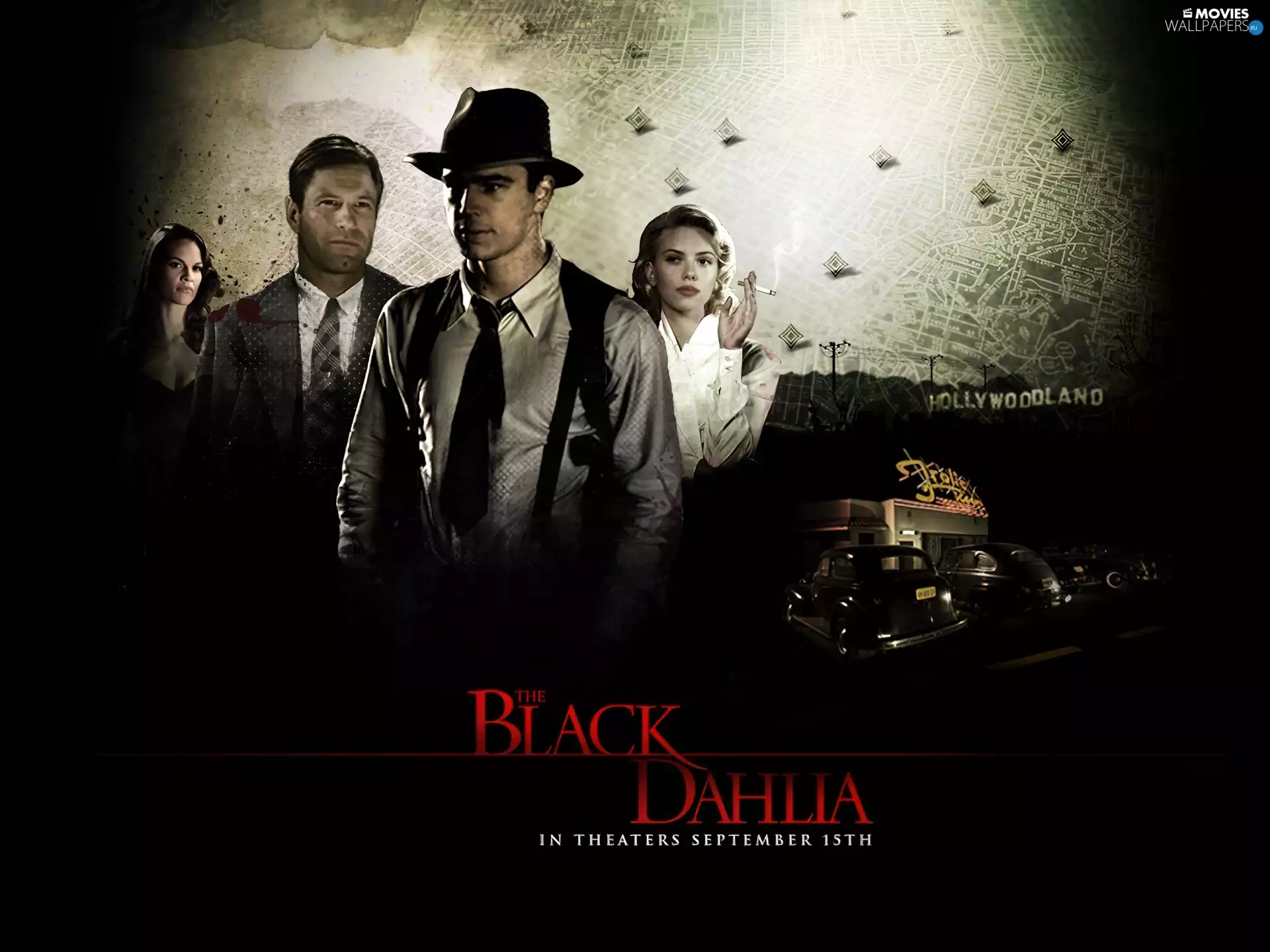 Aaron Eckhart, Hilary Swank, Scarlett Johansson, Josh Hartnett, Black Dahlia