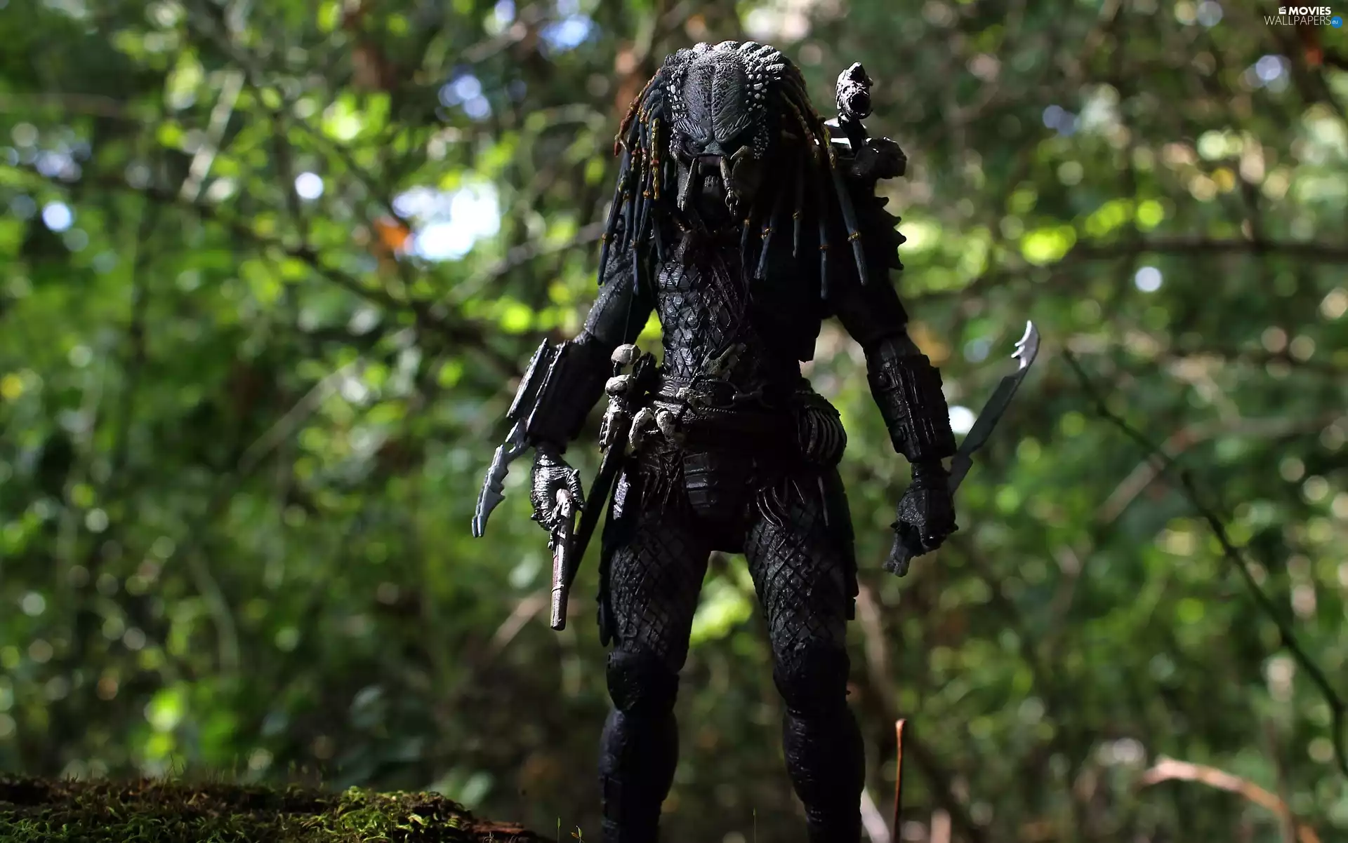 forest, Predator, figure, alien