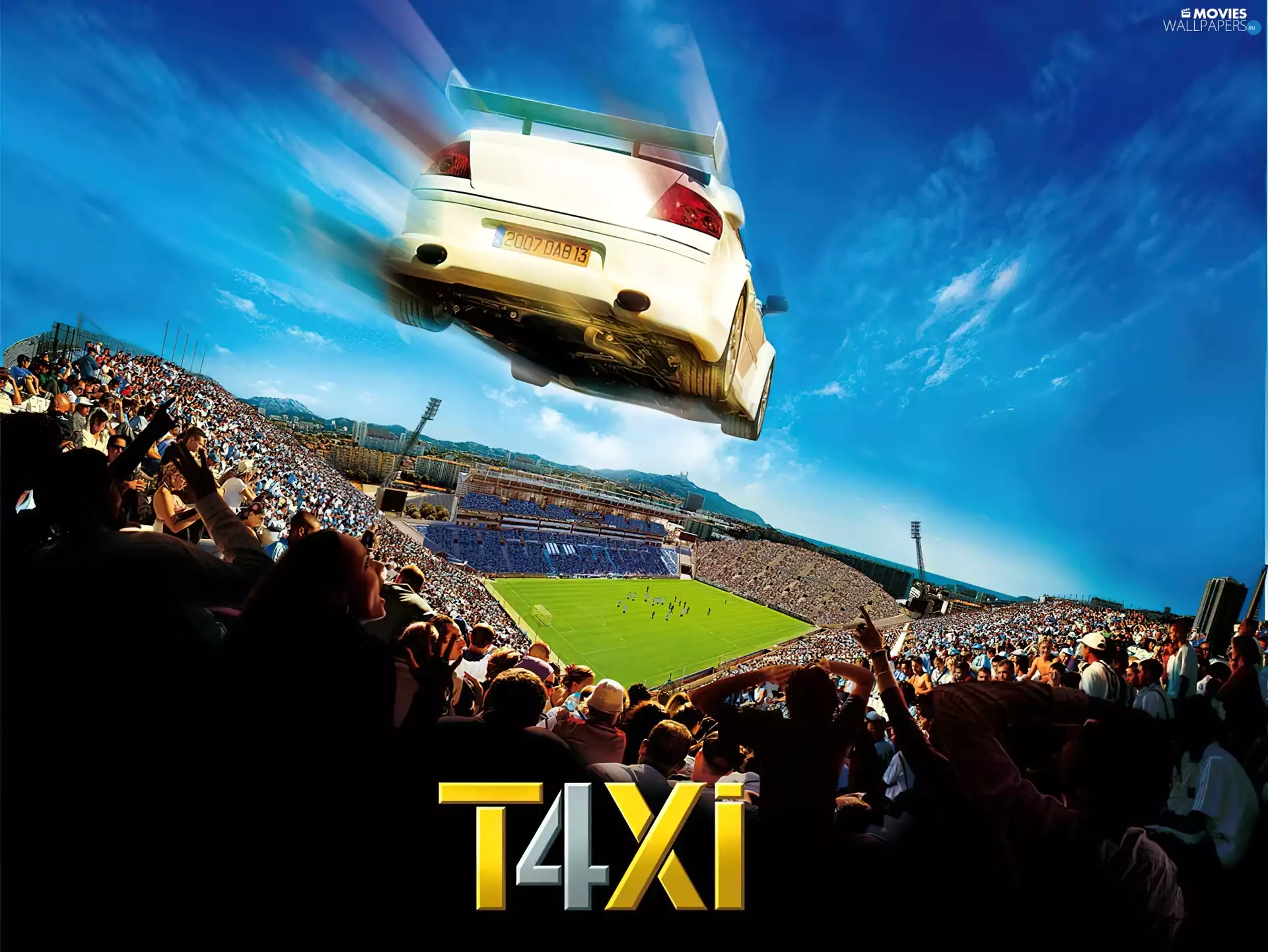 match, the fans, Automobile, Stadium, Taxi 4