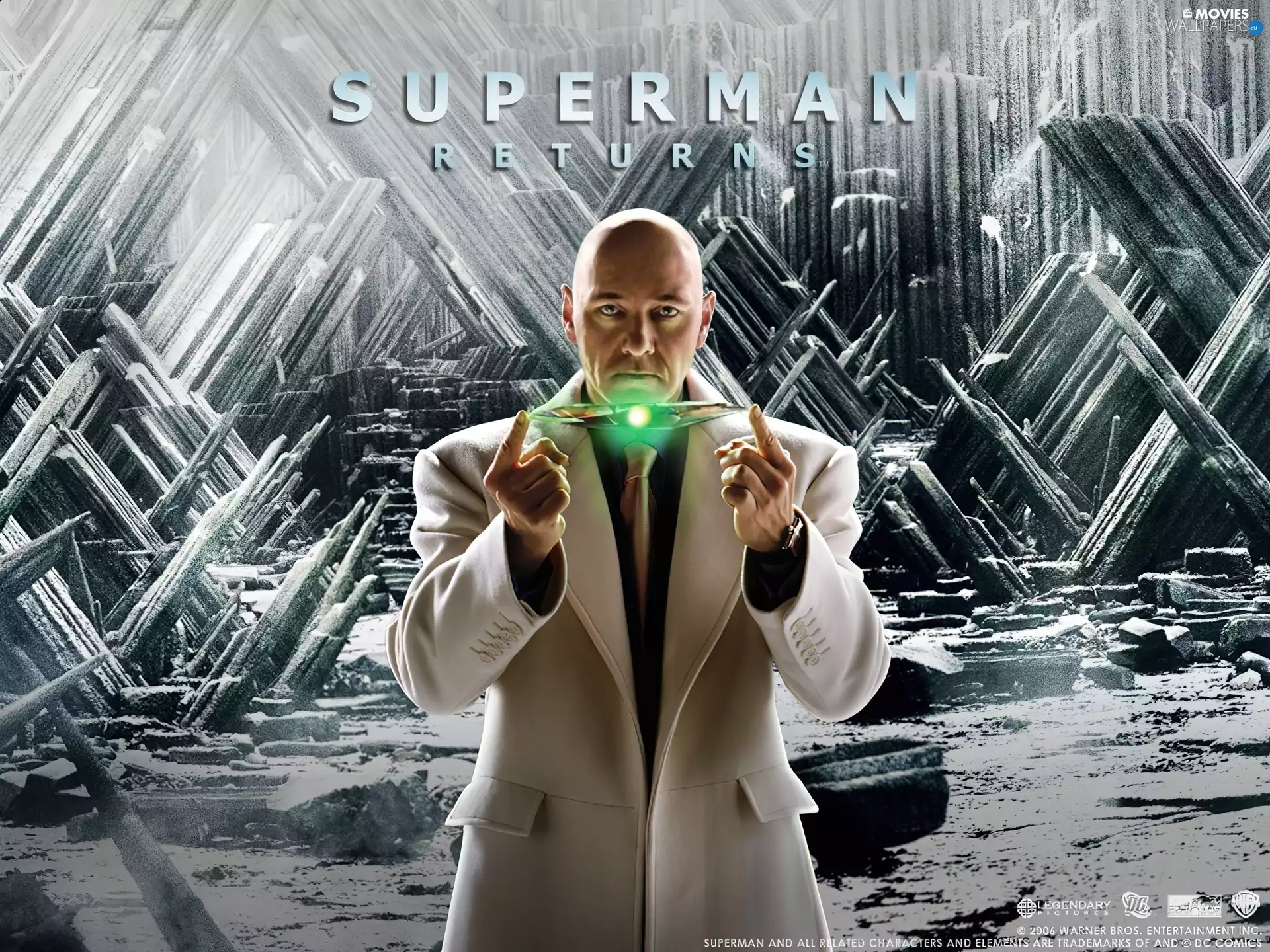 Superman Returns, glimmer, bald, Kevin Spacey