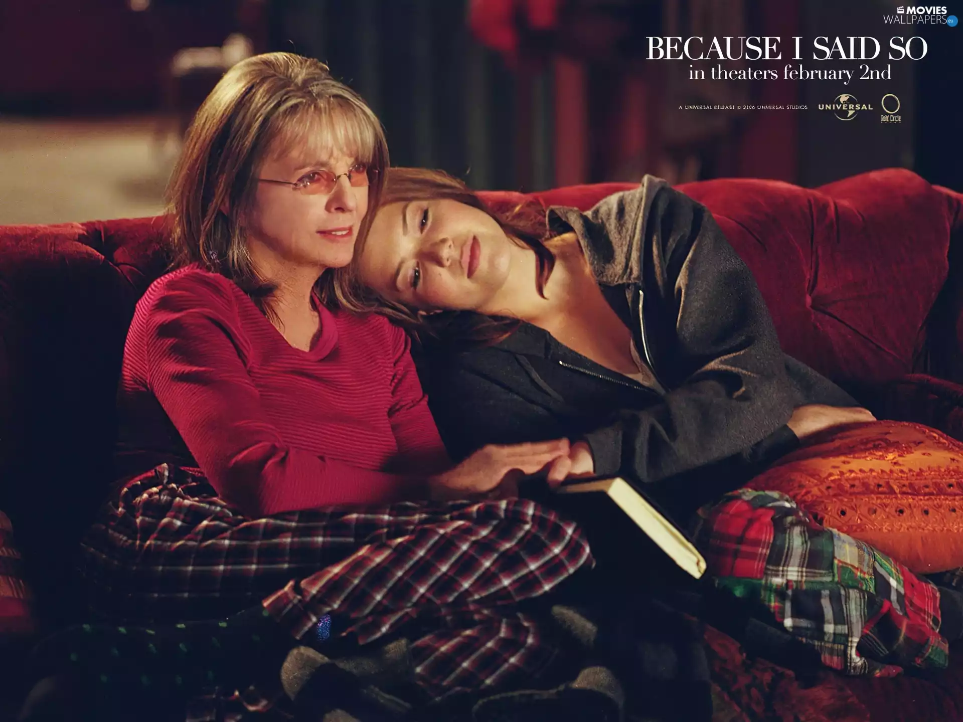 Because I Said So, Diane Keaton, Mandy Moore, Sofa