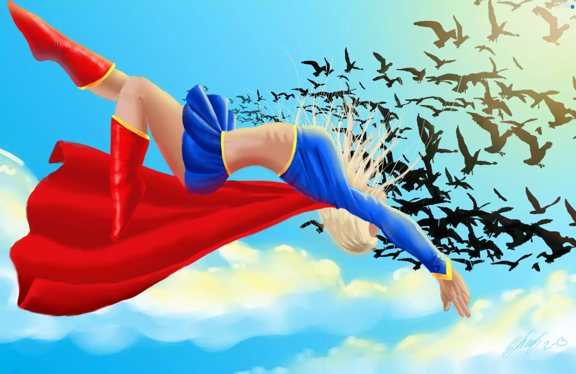 birds, Women, supermen