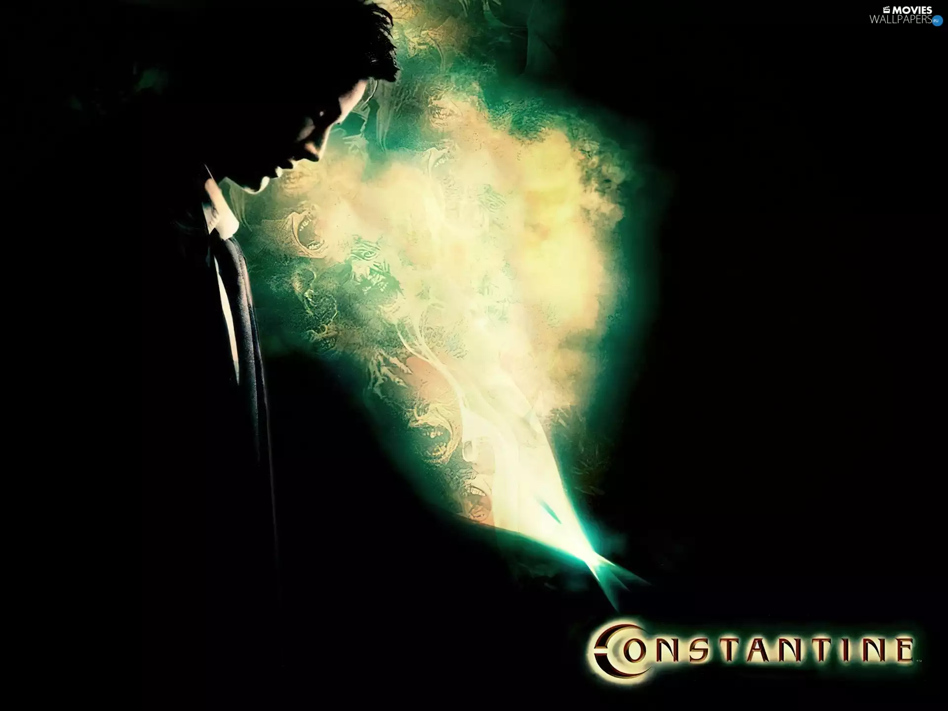 Constantine, Black, background, a man