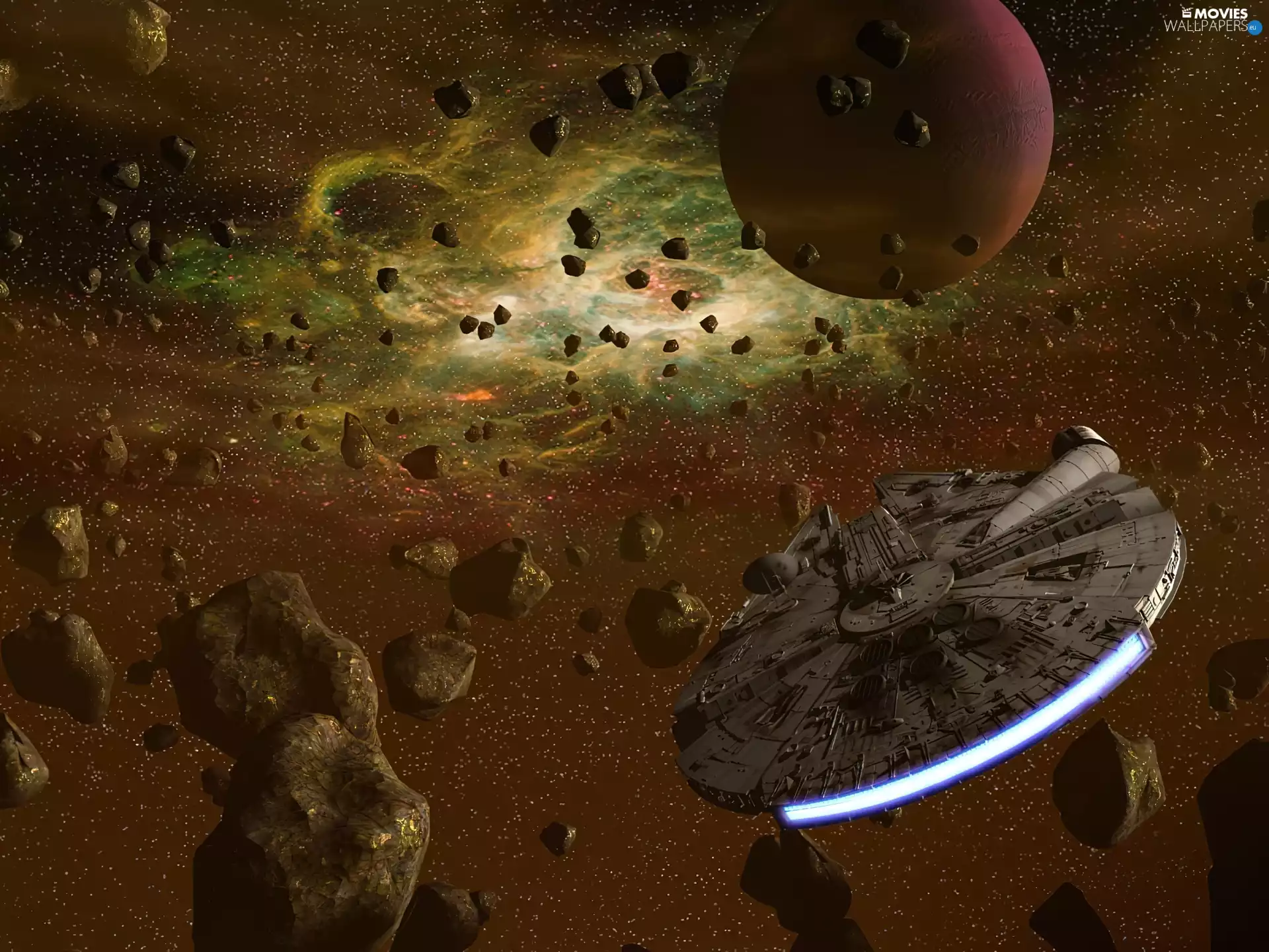 Blue, Universe, meteor, Body, Star Wars