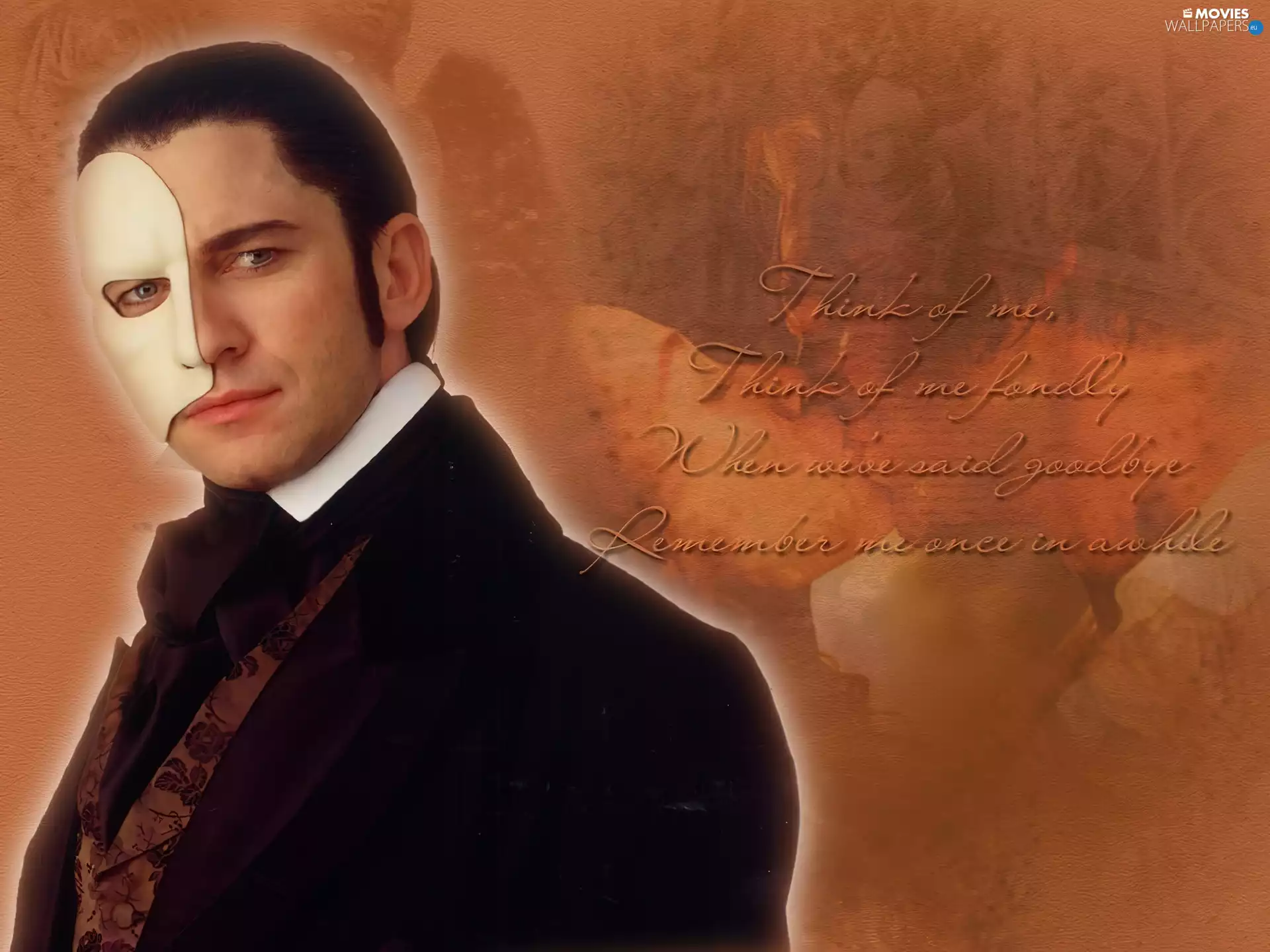 Phantom Of The Opera, tuxedo, poem, Gerard Butler