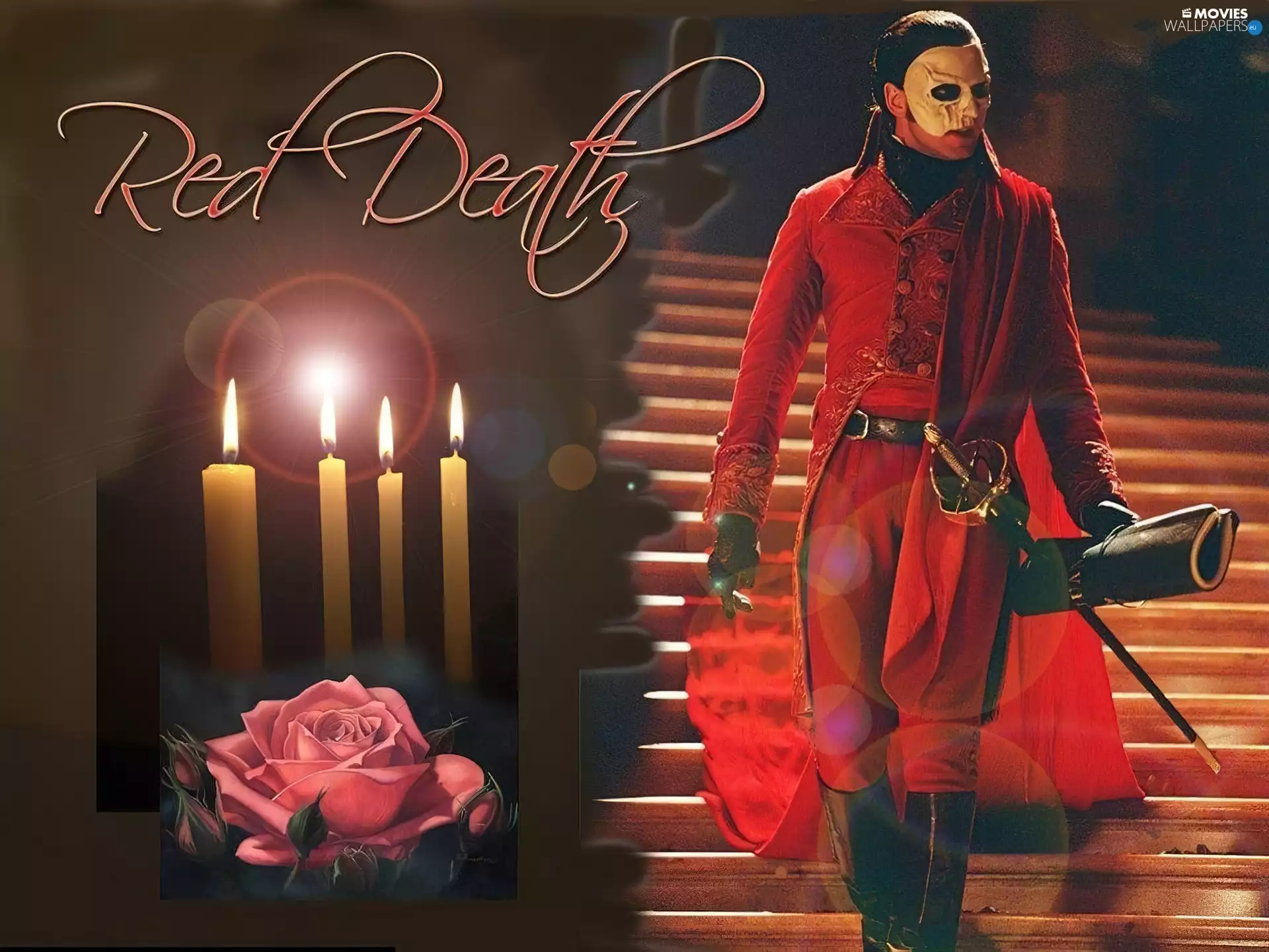 Candles, Stairs, Gerard Butler, tuxedo, Phantom Of The Opera