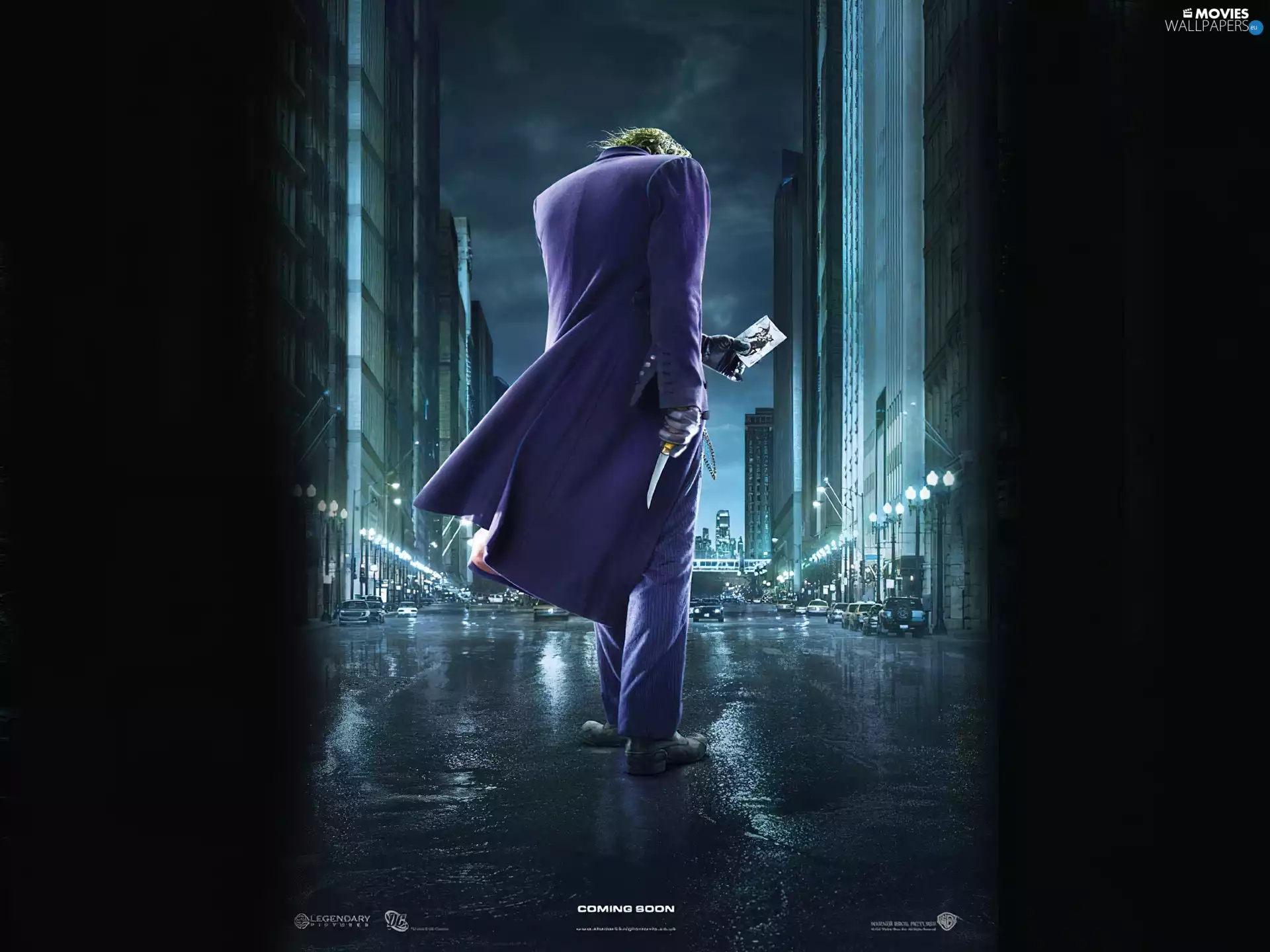 Batman Dark Knight, Card, knife, JOKER