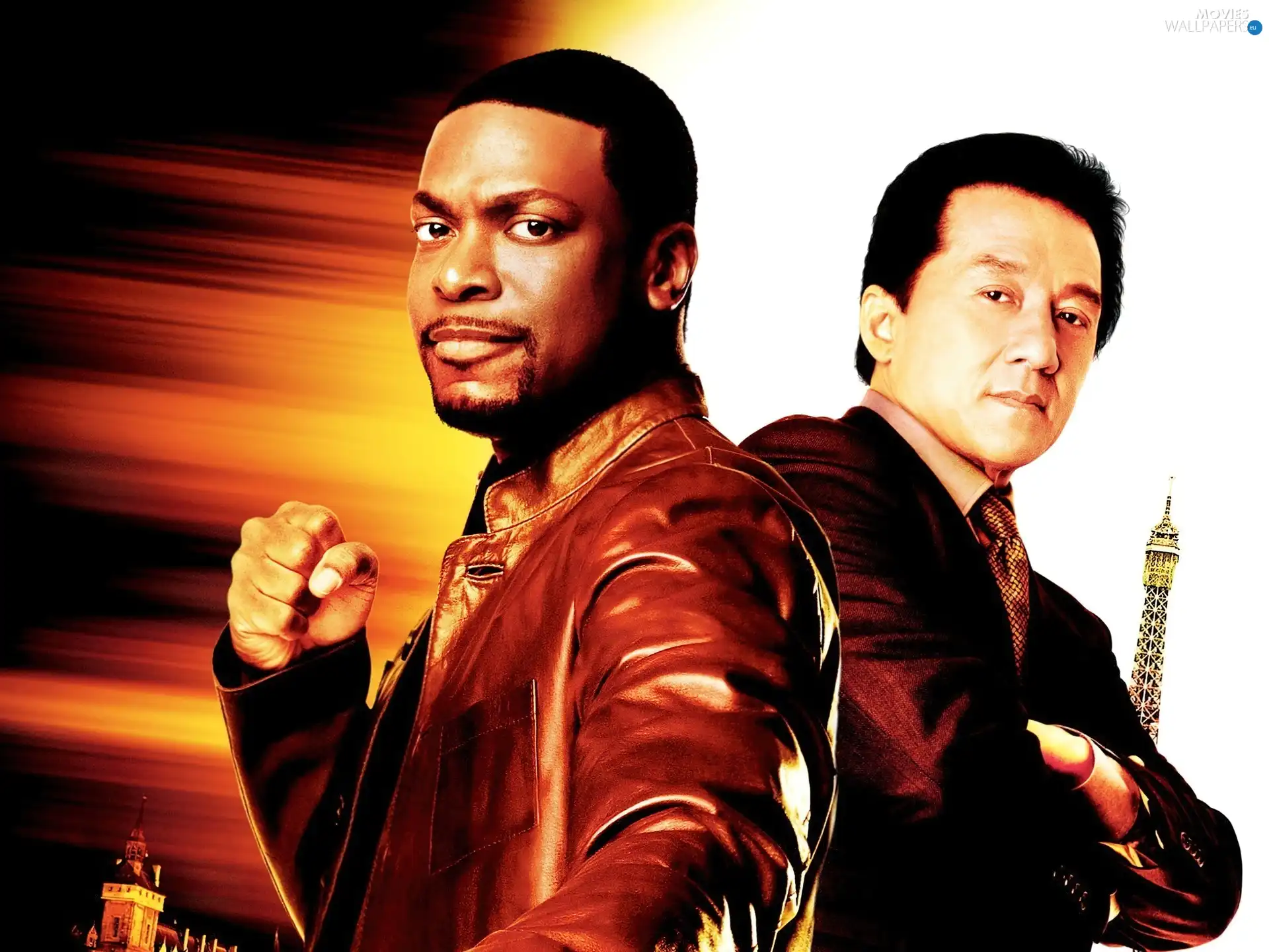 HWC Trading Stampa Con Autografo Jackie Chan E Chris Tucker - Film Rush Hour - Quadro A4 Incorniciato - Regalo Per Collezionisti