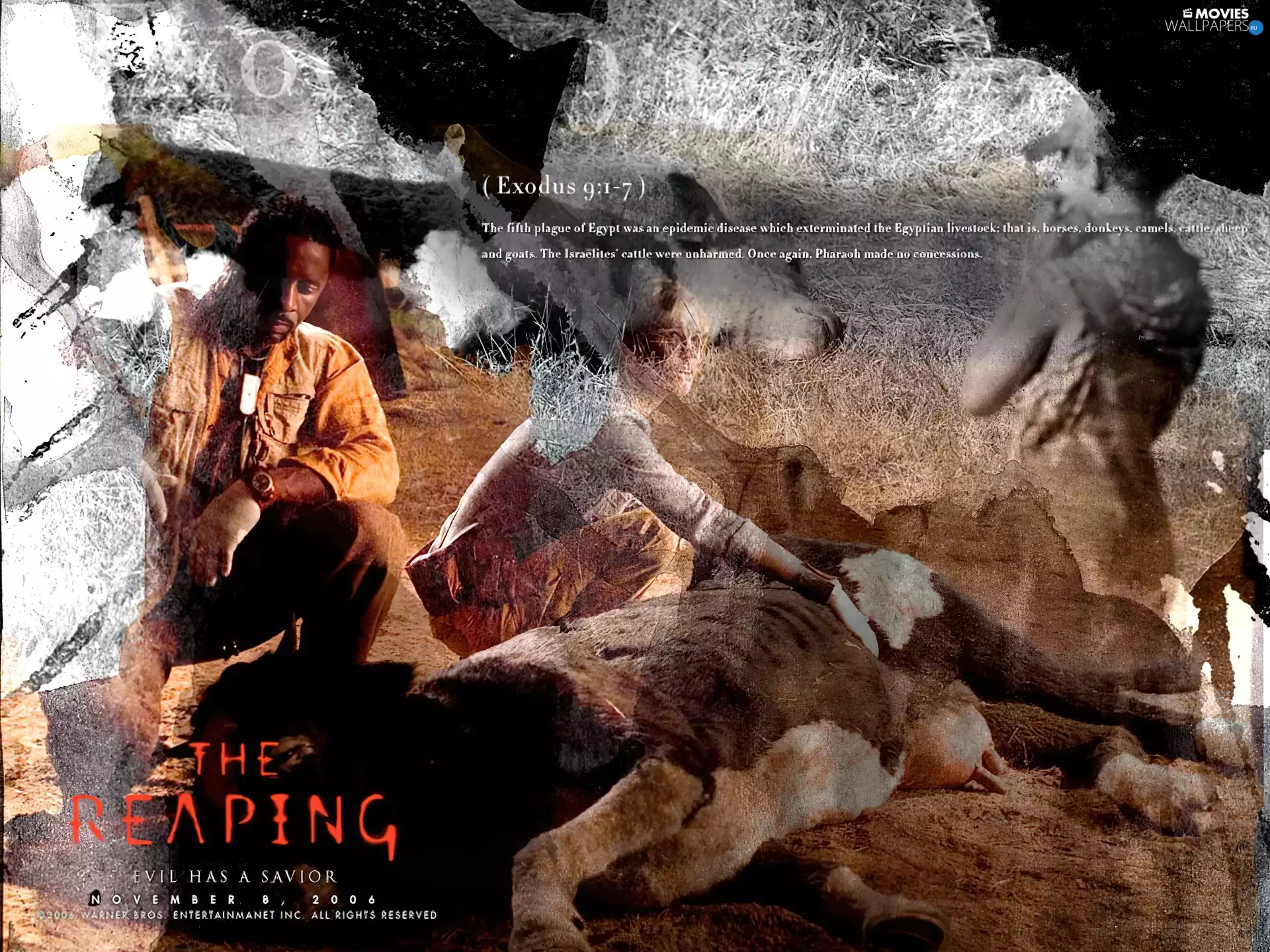 Reaping, Idris Elba, Cow, Hilary Swank