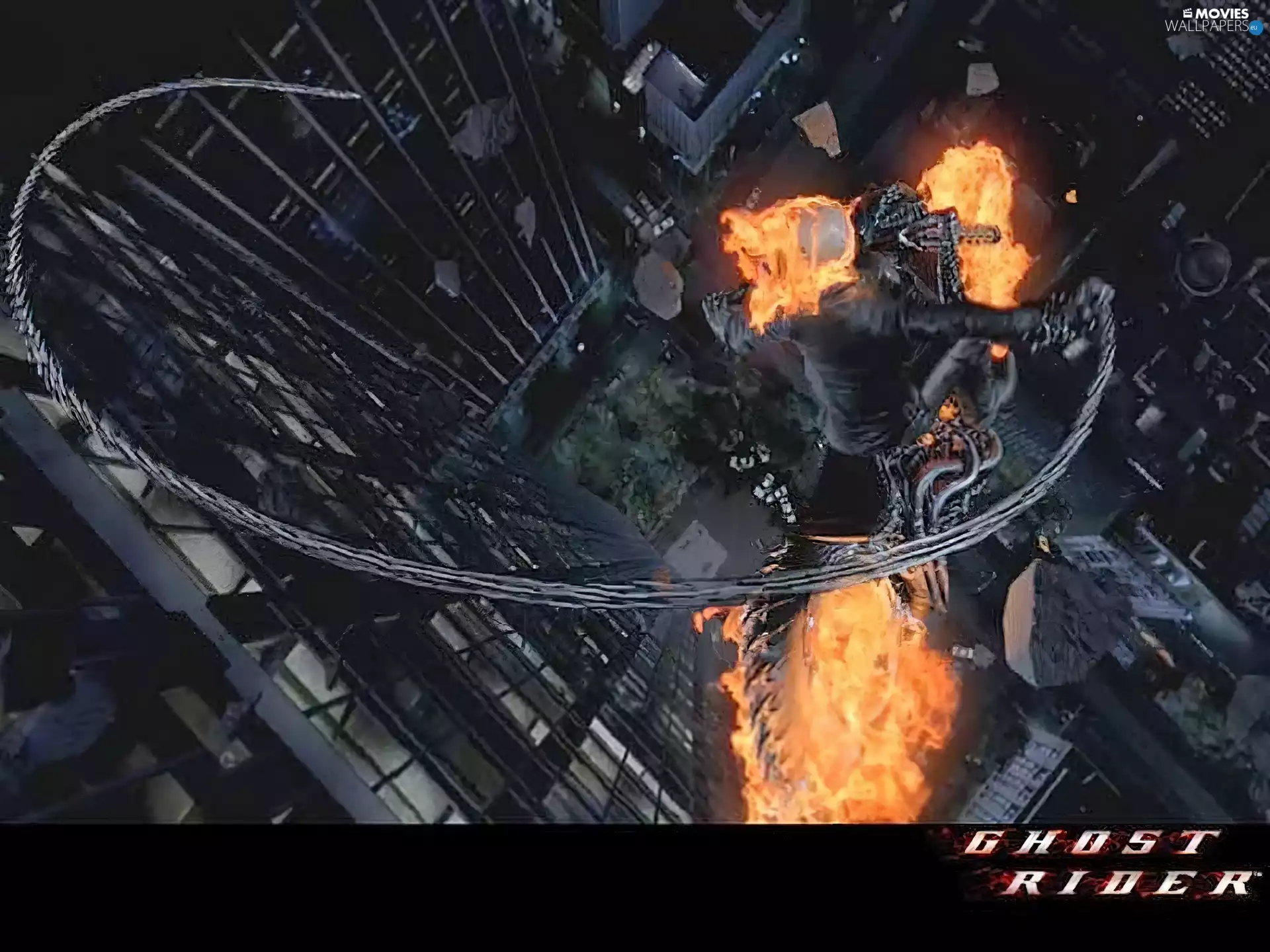 Ghost Rider, Big Fire, form, skyscrapers