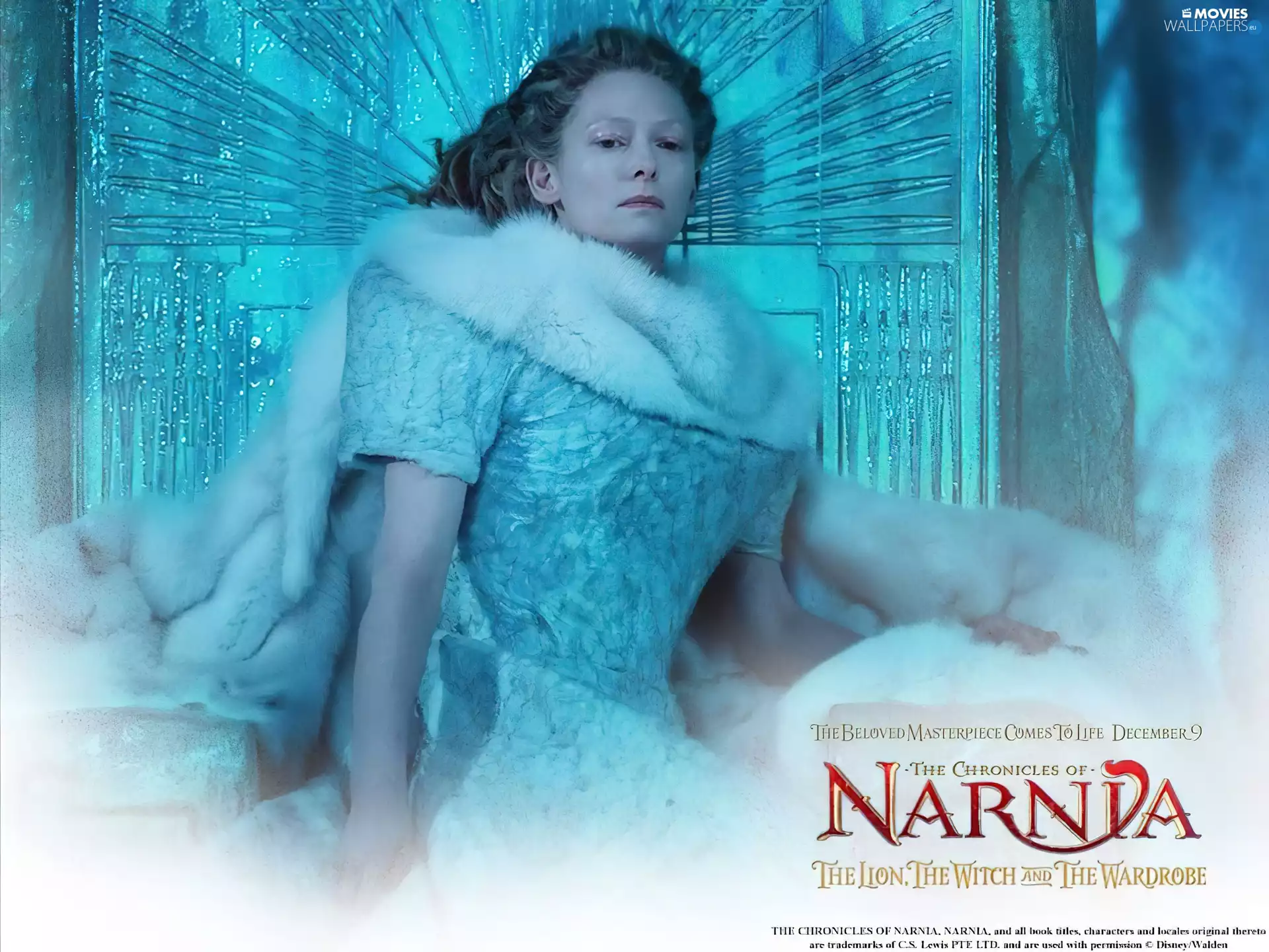 Fur, ugly, Tilda Swinton, sitting, The Chronicles Of Narnia