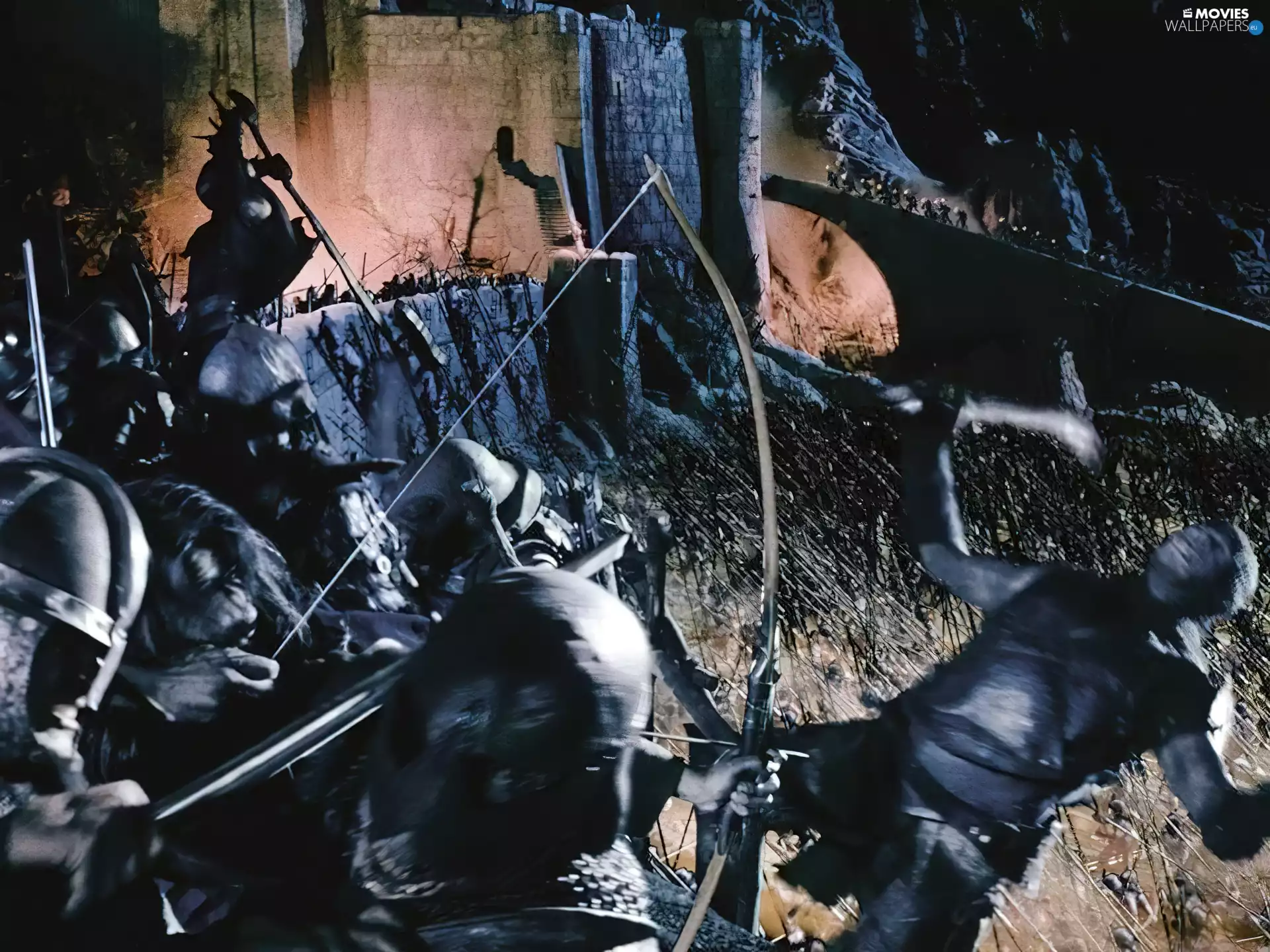 return, King, archers, Castle, Battle