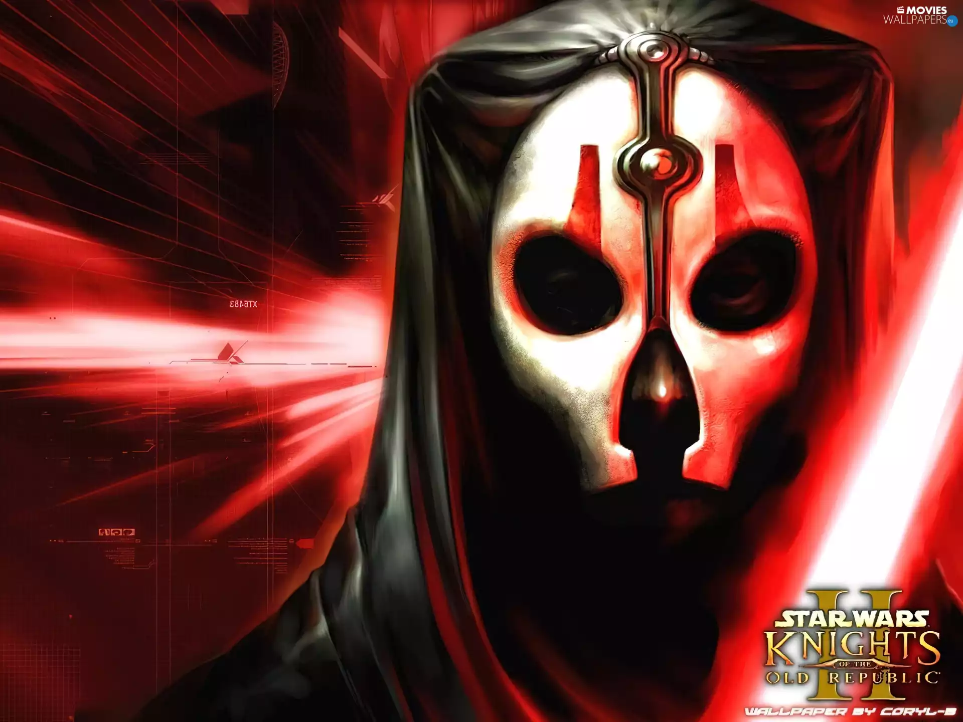 face, hood, skull, laser, Star Wars