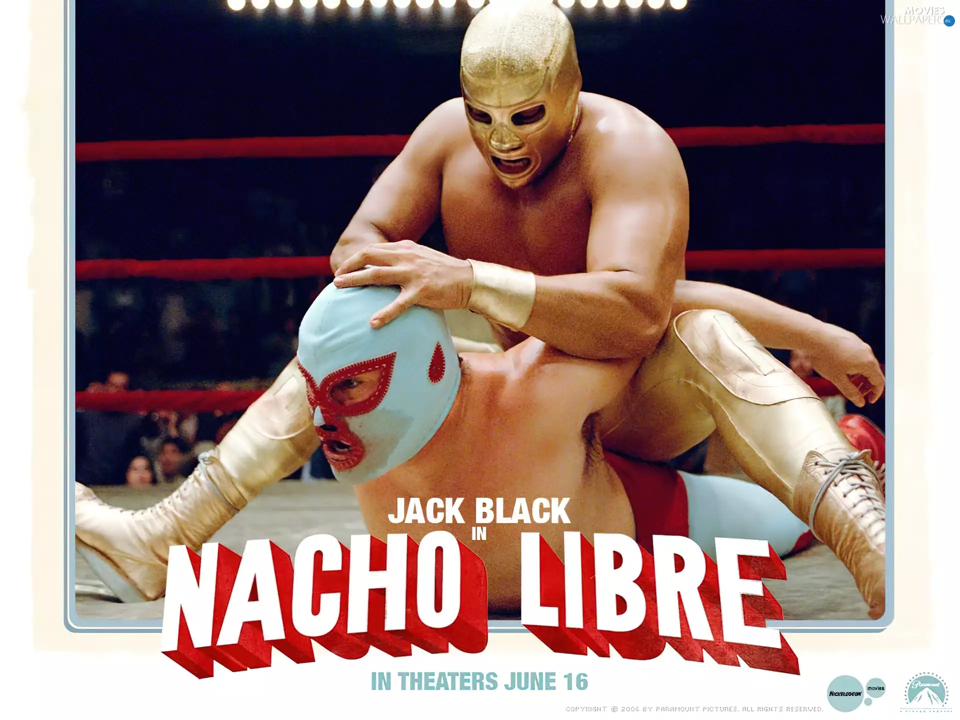 Nacho Libre, Fight, mask, Ring