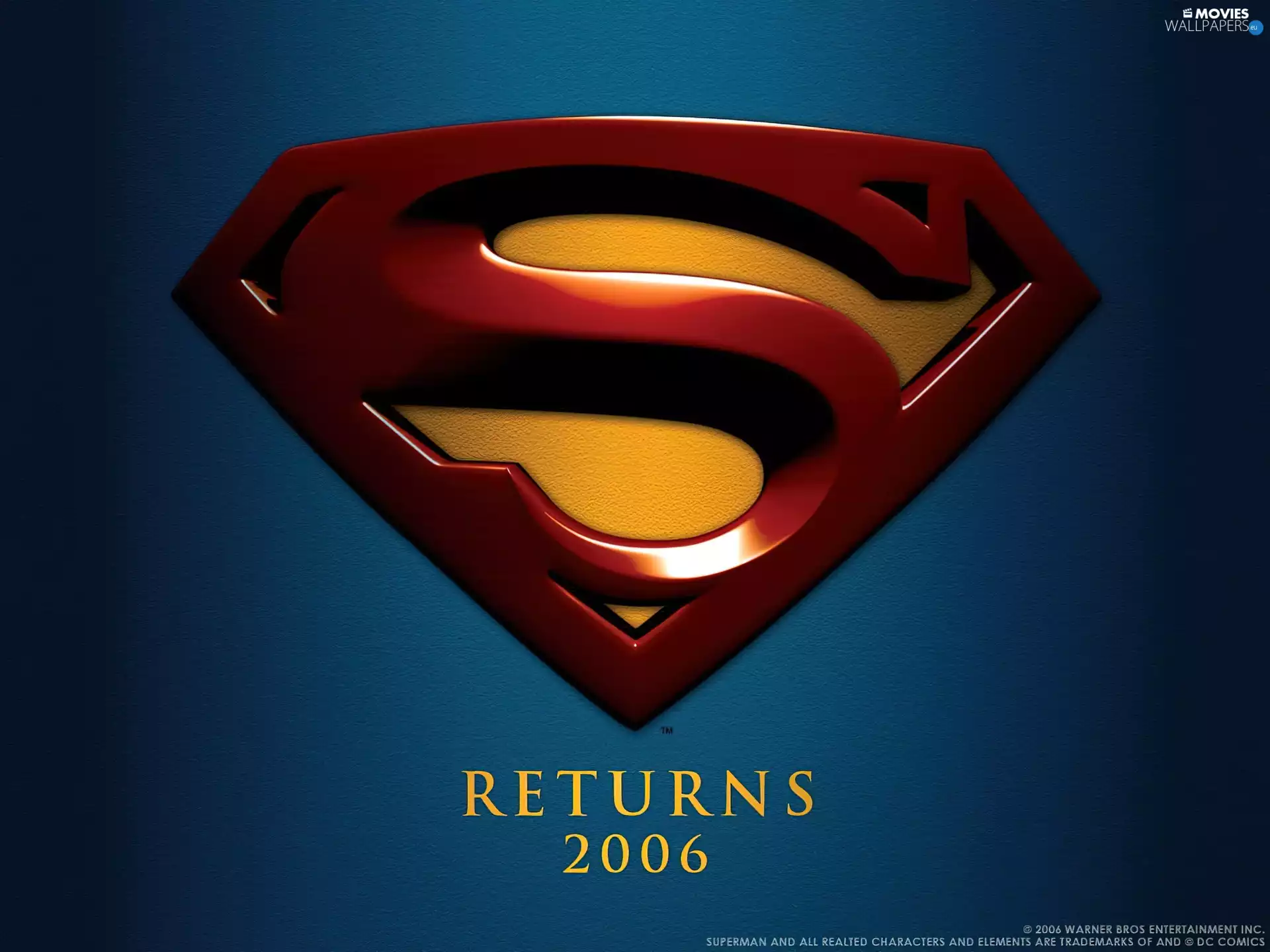background, Superman Returns, logo