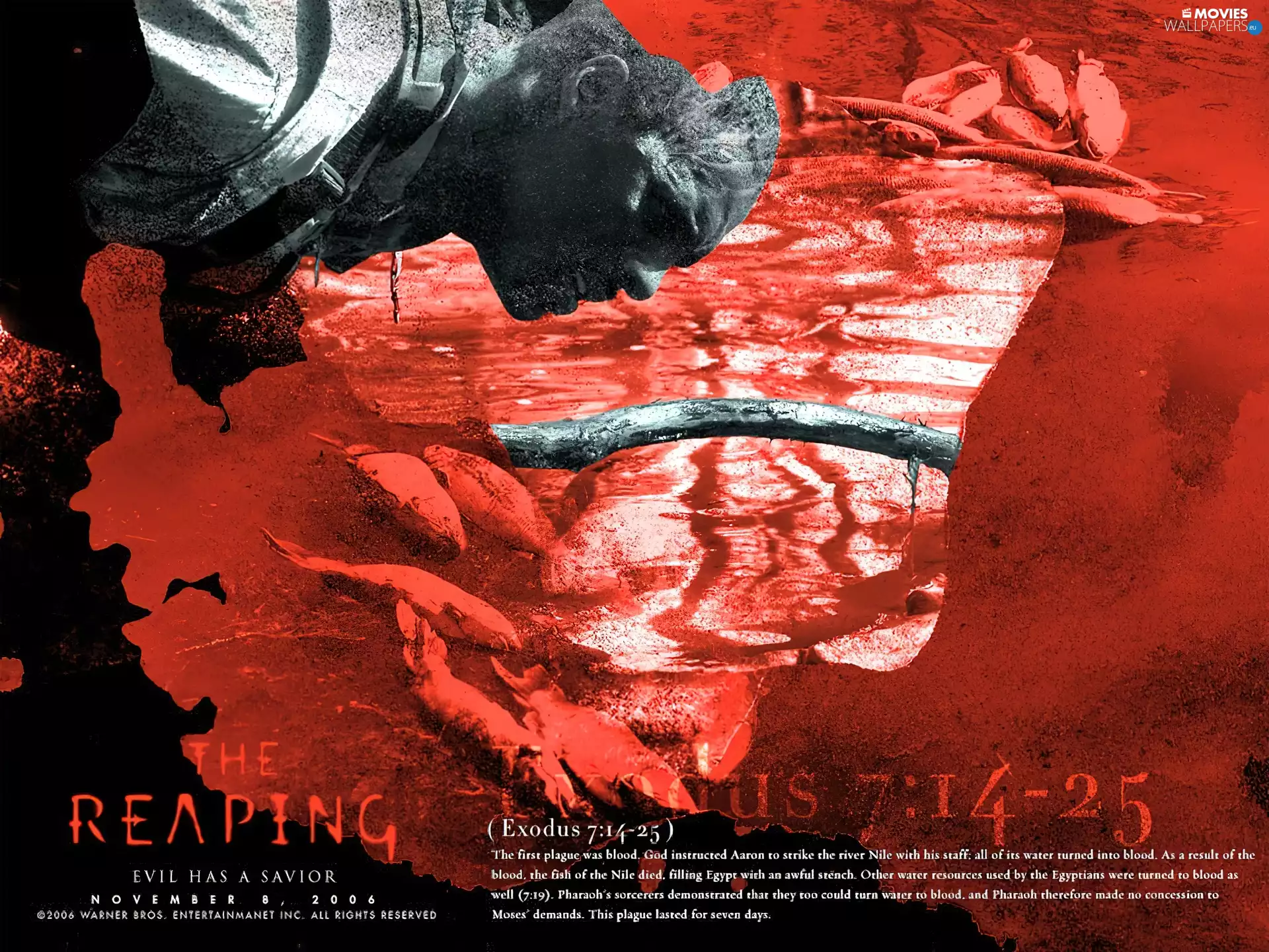 water, fish, a man, red hot, Reaping