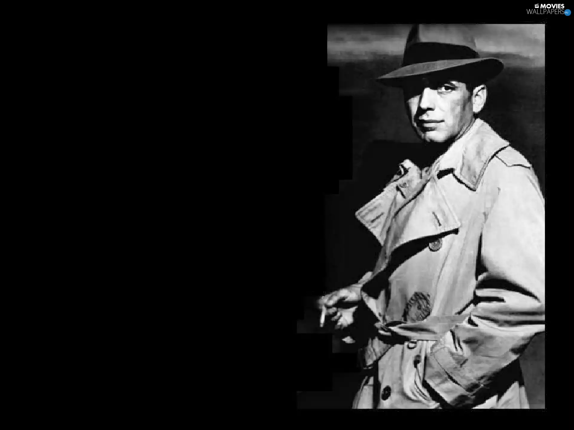 a man, Hat, Casablanca, Cloak