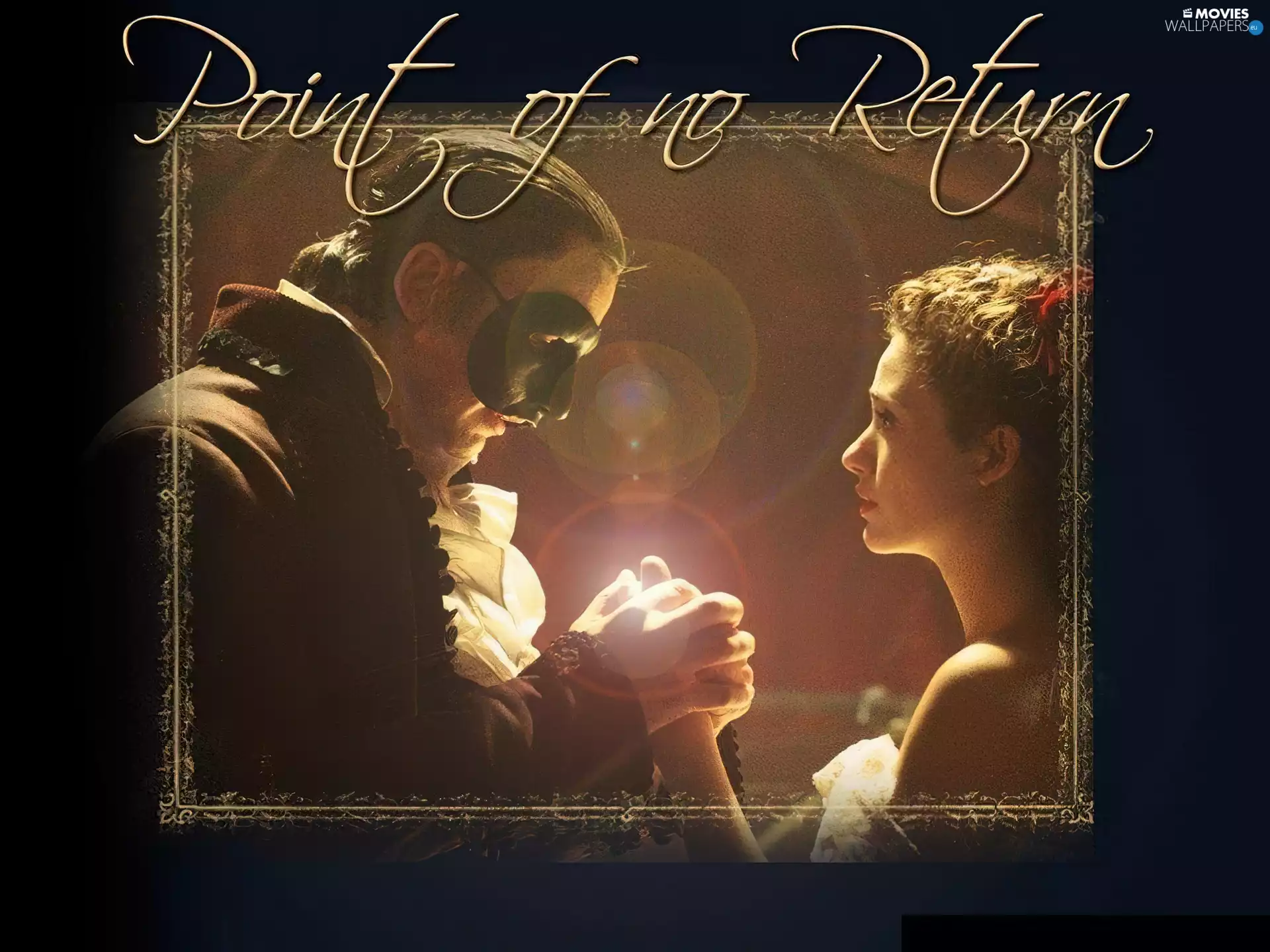 Mask, hands, Emmy Rossum, Gerard Butler, Phantom Of The Opera