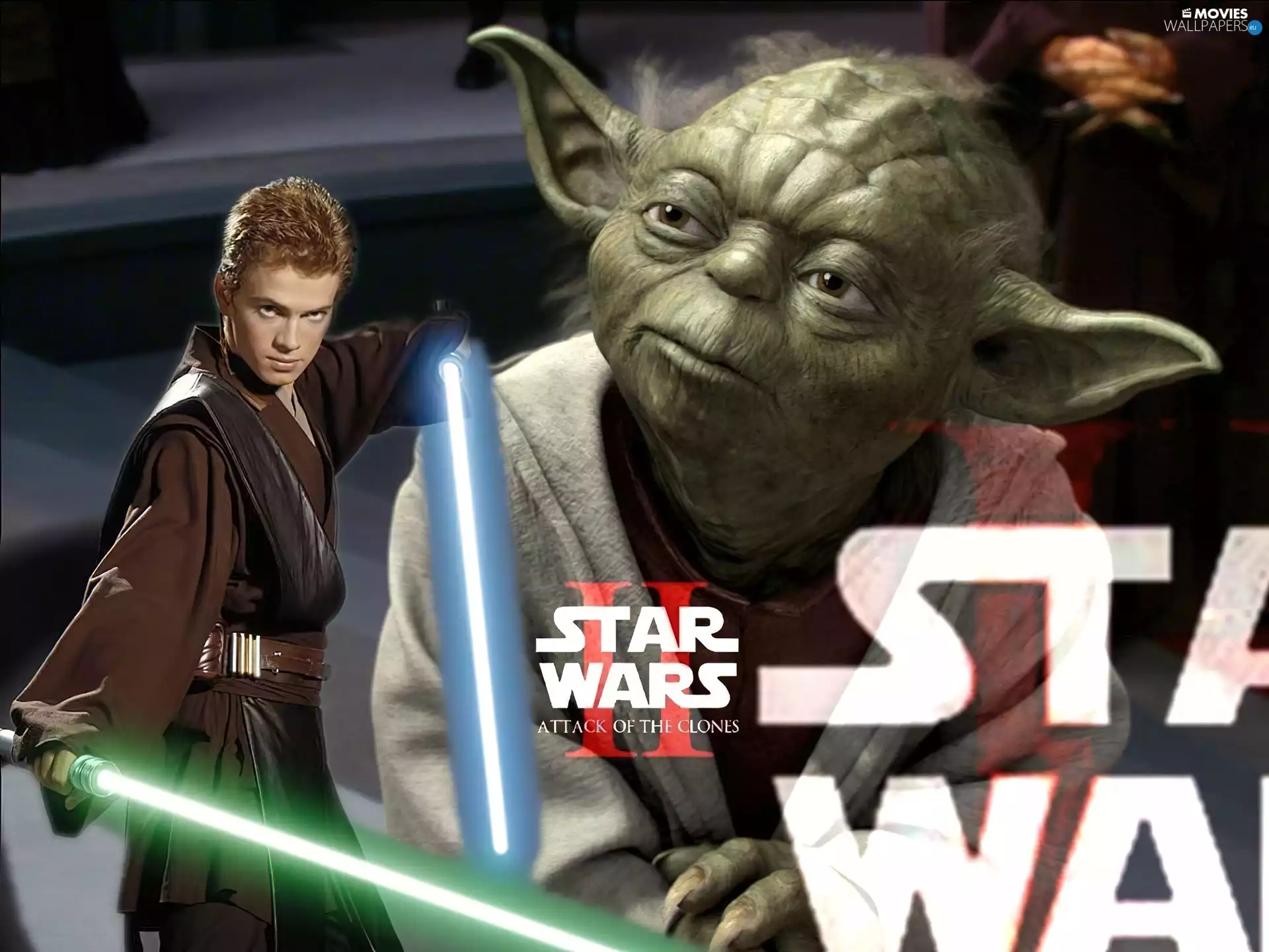 Star Wars, lasers, master Yoda, boy